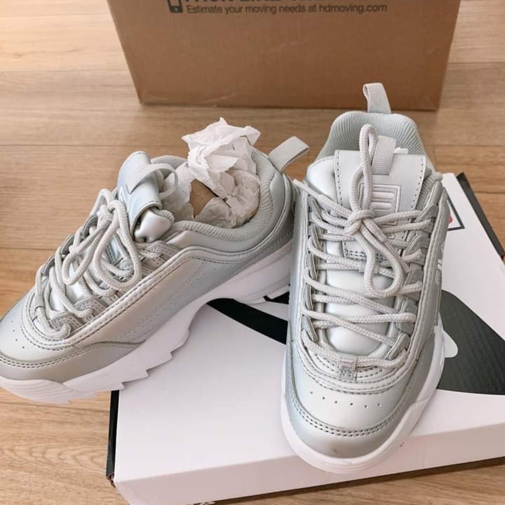 Gray Fila Shoes